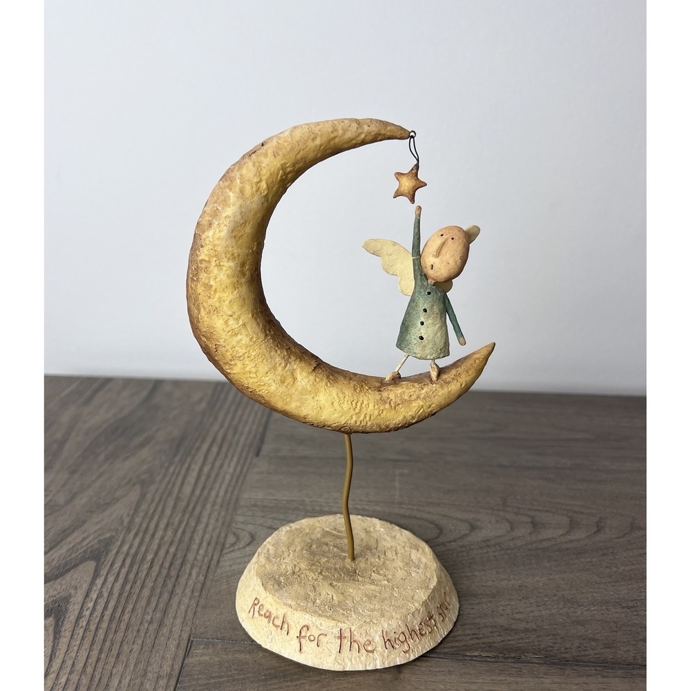 RARE August Moon "Reach for the Stars" Angel By Dan DiPaolo Lang Figurine 2004
